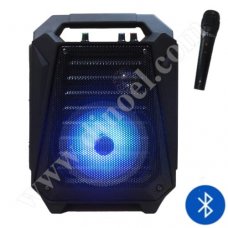 Преносим плеър RoTech, RT-50777, с микрофон, 15W, FM, USB, microSD, BТ, Black